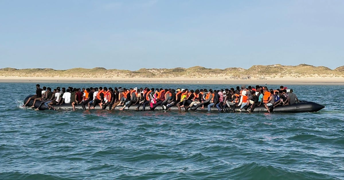 Mega dinghy' carrying 230 migrants across Channel shows crackdown is working, says UK minister | The National