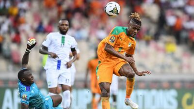 Ivory Coast's Wilfred Zaha misses a chance to score. AFP