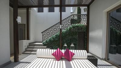The master bedroom sun bathing area. Mona Al Marzooqi / The National