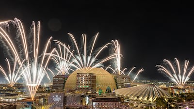 Expo City Dubai is hosting a New Year's Eve party with a spectacular fireworks show. Photo: Expo City Dubai