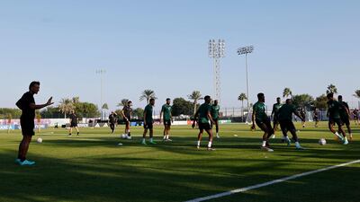 Saudi Arabia at the Sealine Training Site in Qatar. AFP