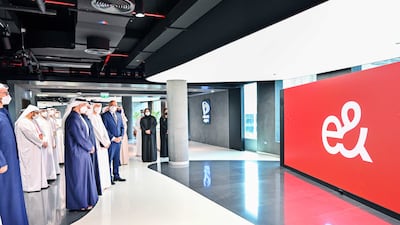 Sheikh Mansour bin Zayed, Deputy Prime Minister of the UAE and Minister of Presidential Affairs, launched e& on Wednesday, marking the transformation ambitions of Etisalat Group into a global technology and investment conglomerate. Wam