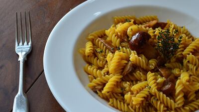 Fusilli with Porcini Mushroom at Villa Toscana. Courtesy Villa Toscana