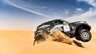 Stephane Peterhansel in action.