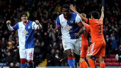 Yakuba scored all four goals in Blackburn's win at home to Swansea.