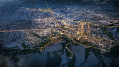 A rendering of Diriyah near Riyadh. Photo: Diriyah