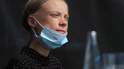 Climate activist Greta Thunberg in Berlin last week to meet German leader Angela Merkel. Bloomberg