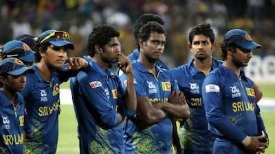 Sri Lanka lost their fourth straight ICC event final. MA Pushpa Kumara / EPA
