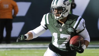Greg Salas’ work in offseason is paying off, and is impressing in scrimmage for New York Jets. Bill Kostroun / AP Photo