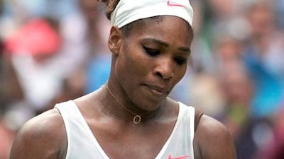 And when Serena Williams says she isn't shocked by losing to Germany's Sabine Lisicki, perhaps it is because all the previous weirdness has already made her numb.