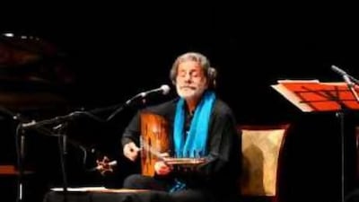 Marcel Khalife, opens the show at the Emirates Palace Auditorium in Abu Dhabi, on Nov 6 2008.
