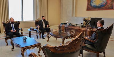 Damascus, SANA-President of the Syrian Arab Republic, Mr.Ahmad al-Sharaa, received on Friday an Iraqi delegation, led by Hamid al-Shatri, Head of the Iraqi Intelligence Service. Photo: Sana