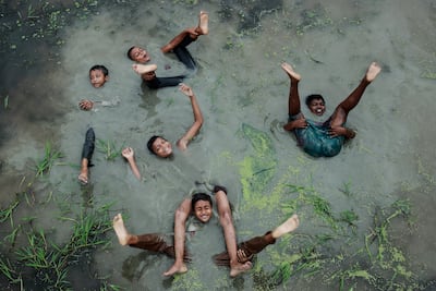 Muhammad Amdad Hossain captured the joy of children enjoying the rainy season in Chittagong, Bangladesh. Photo: Royal Meteorological Society