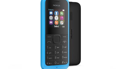 2nd: Nokia 105 with 2.7% market share. Courtesy Microsoft
