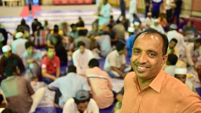 Saji Cheriyan, an Indian Christian businessman who distributed iftars to Muslim workers. Courtesy Al Roeya