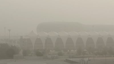 Visibility at Abu Dhabi's F1 circuit was low