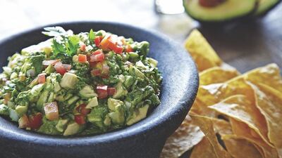 Guacamole available at Loca restaurant at The Galleria in Abu Dhabi. Courtesy Loca