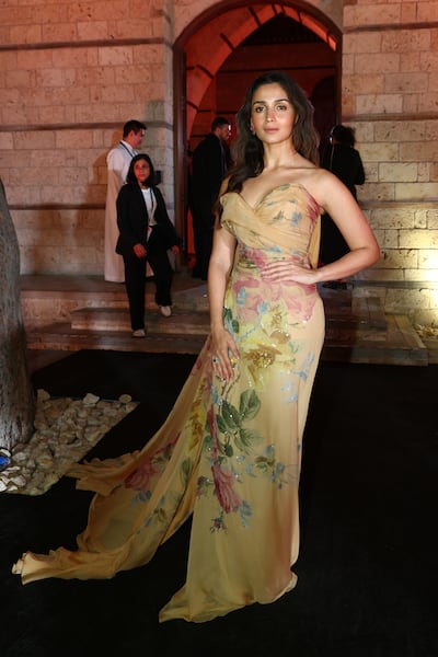 Alia Bhatt at the Golden Globes Gala Dinner. Getty Images