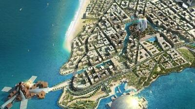 A Saadiyat Island overview seen in this computer rendering. Courtesy TDIC