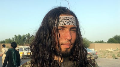 A Taliban fighter poses for a picture in the Nangarhar province, east of Kabul, Afghanistan, in June, 2018. AP