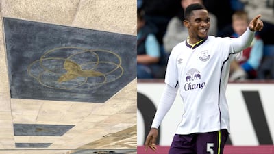 Dubai Star of Cameroonian footballer, Samuel Eto'o. Antonie Robertson / The National, AFP