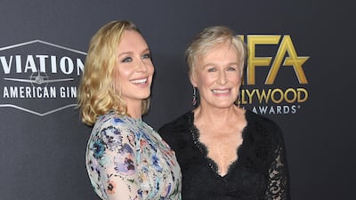 Mother and daughter: Annie Maude Starke, left, and Glenn Close in Ralph Lauren Collection. Photo / AP