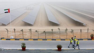 The Mohammed bin Rashid Al Maktoum Solar Park, Dubai. Pawan Singh / The National