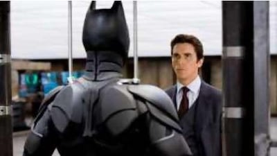 A scene from Batman, which is breaking box-office records.