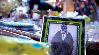 A picture frame for sale at the Arabic market area at the Sheikh Zayed Heritage Festival.