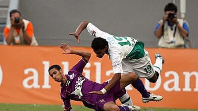 Mohammed Ali, top, and Al Shabab fell at the final hurdle in the President?s Cup last year.