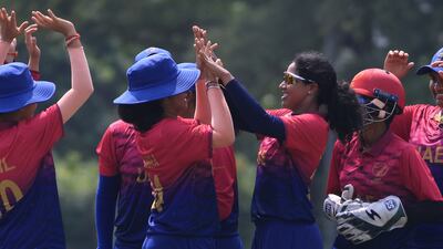 The UAE women's team is beginning to attract big numbers compared to just a few years ago. Photo: ICC