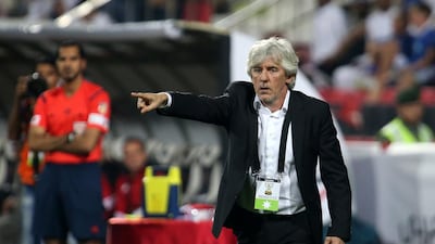 Ivan Jovanovic led Al Nasr to the domestic cup double in 2015. Pawan Singh / The National