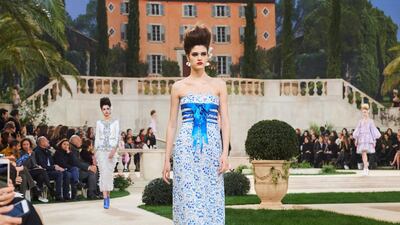 Chanel haute couture spring-summer 2019, look 55. Photo by Olivier Saillant