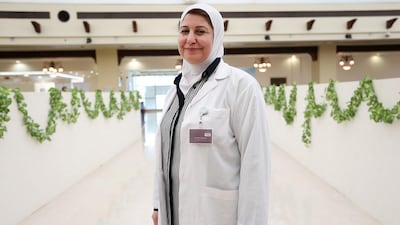 Dr Hiam Ahmed Harfoush, a specialist in obstetrics and gynecology at Abu Dhabi’s Burjeel Hospital. Fatima Al Marzooqi / The National