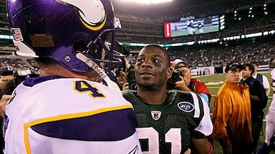 LaDainian Tomlinson, No 21, has done well since moving to the New York Jets.