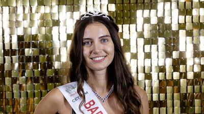 Melisa Raouf, winner of Bare Face Top Model at the Miss England 2022 pageant. All photos: Instagram / missenglandofficial