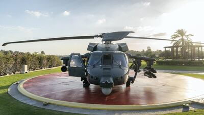 A Black Hawk helicopter.