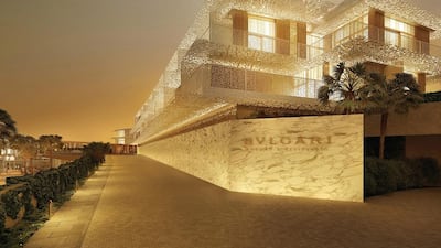 The Bvlgari Residences Dubai will be comprised of 165 apartments, 8 penthouses and 15 mansions Courtesy Meraas