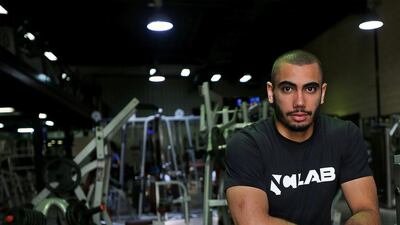 Emirati Crossfit athlete Mahmoud Shalan says there is no emphasis on sport for young people in the UAE. Satish Kumar / The National