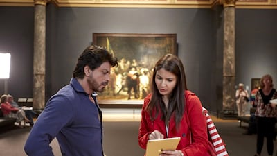 Shah Rukh Khan and Anushka Sharma in a scene from Jab Harry Met Sejal. Courtesy Yash Raj Films