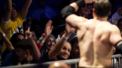 WWE Live event at Zayed Sports City in Abu Dhabi. Christopher Pike / The National