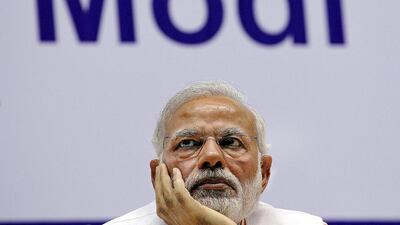 India’s prime minister Narendra Modi in New Delhi on February 17. Reuters