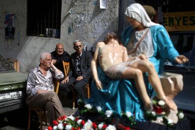 C’est Beyrouth captures the contrasts and paradoxes of Beirut, including its religious identity as depicted in this image by Patrick Baz. Courtesy Patrick Baz