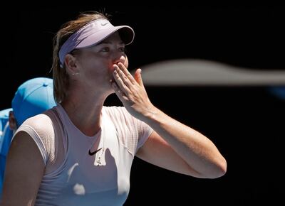 Maria Sharapova won on her return to the Australian Open. Vincent Thian / AP Photo