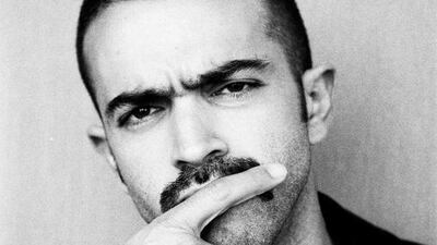 Ayman Fakoussa posing for Movember Moments. Courtesy Iris Dubai