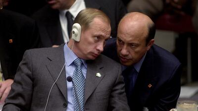 Igor Ivanov, right, served under Vladimir Putin in the early years of his presidency. Getty