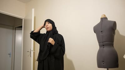 4:42 - Ms Mekhalfia recites her first prayer of the day at her home.