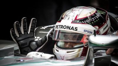 Lewis Hamilton will look to tyake a step closer to his third world title at the Singapore Grand Prix. Philippe Lopez / AFP