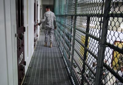 There are now 39 prisoners left at Guantanamo Bay. At its peak, in 2003, the detention center held nearly 680 prisoners. AP