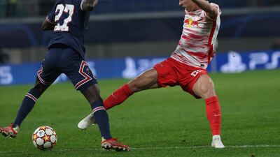 Dani Olmo – (On for Adams 74’) 5: Highly-rated Spanish midfielder was brought on as Leipzig searched for leveller but failed to make any impact. EPA Benjamin Henrichs – (On for Laimer 85’) N/A